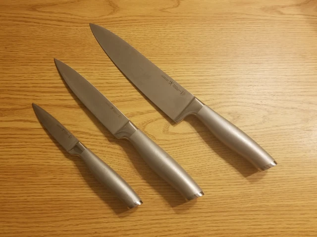 J.A. Henckels Modernist Knife Set 3" 6" 8" 17511-200 17510-160 17510-090 Knives