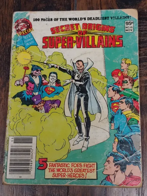 DC SPECIAL BLUE RIBBON DIGEST vol 2 #15 SECRET ORIGINS of SUPER-VILLAINS * 1981