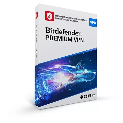 Bitdefender Premium VPN unlimited 2024 - 10 Geräte | 1 Jahr | PC - Mac - Android