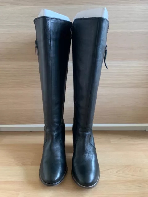 DUNE Tiana black leather Boots UK size 6 eur 39  RRP £140 Excellent Condition