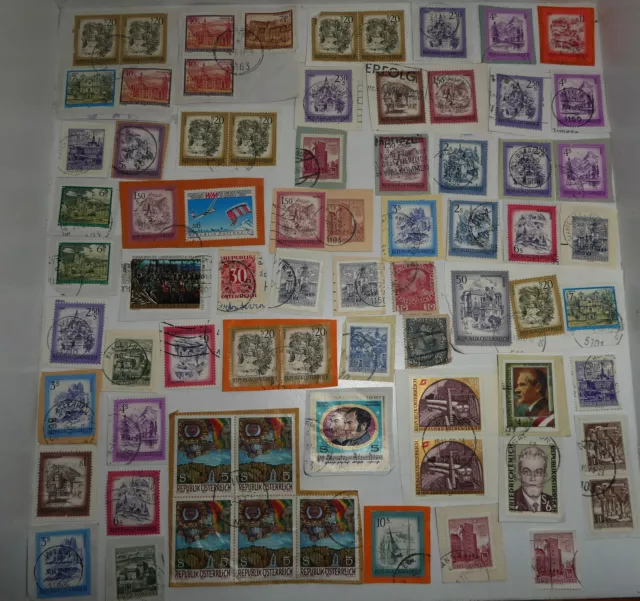 130 Stück Briefmarken Konvolut Österreich