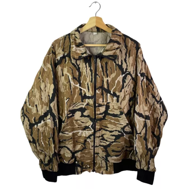 Vintage Forest Phantom Tree Camo Hunting Jacket 90s Outdoorsman Real Size Large