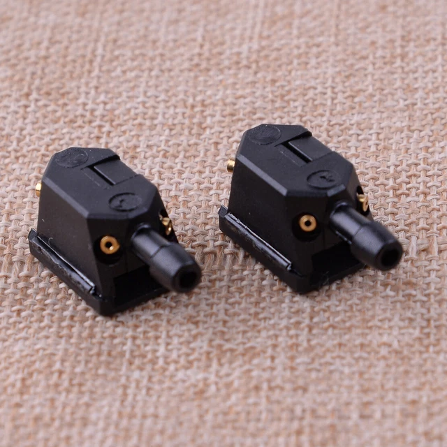 2 Boquillas De Lavado Universal Para Limpiaparabrisas - Para Brazos De 8-12 Mm, Rociado Uniforme Y Fácil Instalación