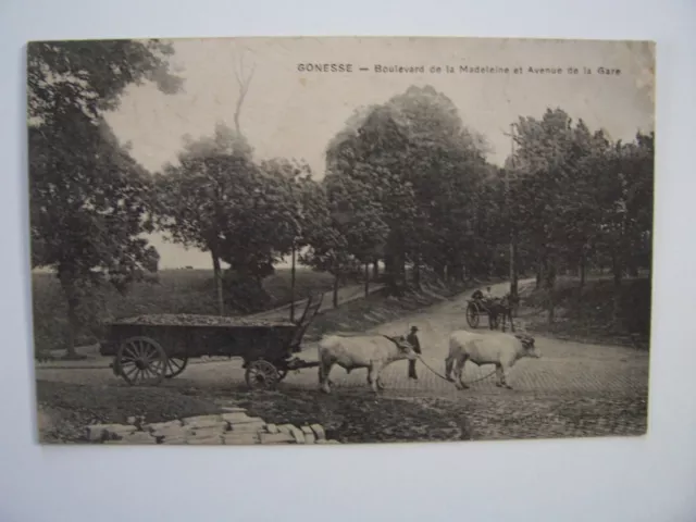CPA  -  95 ( Val d'Oise )  - Gonesse  -  Bd de la Madeleine & Avenue de la Gare