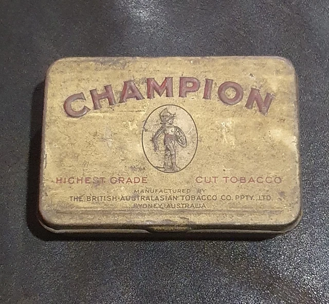 champion ruby tobacco CHAMPION RUBY SMALL 2 Oz Highest Grade Cut Tobacco British Australasian  Sydney $60.00