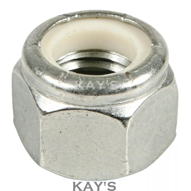 30 Mixed Stainless Cycle Thread Nuts - 1/4", 5/16", 3/8" CEI/BSCY Thread (26 TPI), Classic Bike Parts 10 thumbnail image