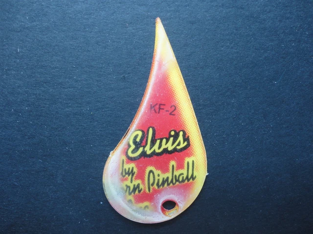 Elvis Pinball Machine  Plastic Tear Drop Key Chain