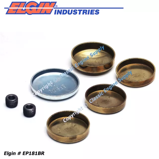 New Brass Freeze Plug Kit Fits Some 1983-2002 AMC Dodge Eagle & Jeep 2.5L 4 Cyl