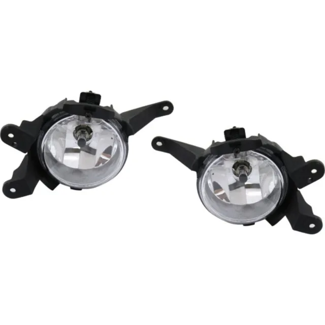 Set of 2 Clear Lens Fog Light For 2011-14 Chevrolet Cruze LH & RH CAPA w/ Bulbs