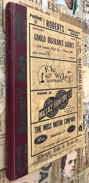 Vintage 1946 Polk's Blackwell Oklahoma Telephone Directory Phone Book