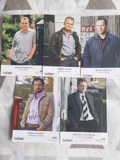 Eastenders signed cast cards