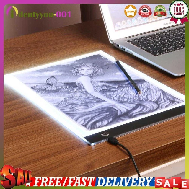 A4 Digital LED Gráficos Tablet Arte Plantilla Tablero de Dibujo Caja de Luz Portátil Trac