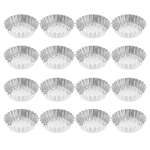 12 Pcs Metal Cupcake Cups Flower Tart Mold Pans Molds for Baking Muffin Pie