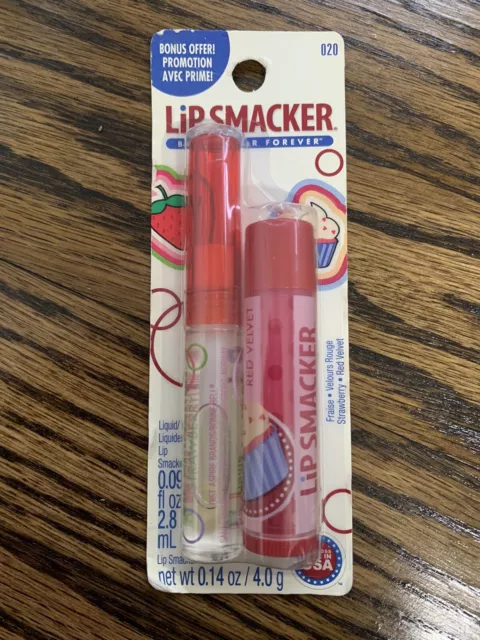Bonne Bell Lip Smacker Liquid Strawberry + Red Velvet Lip Gloss #020