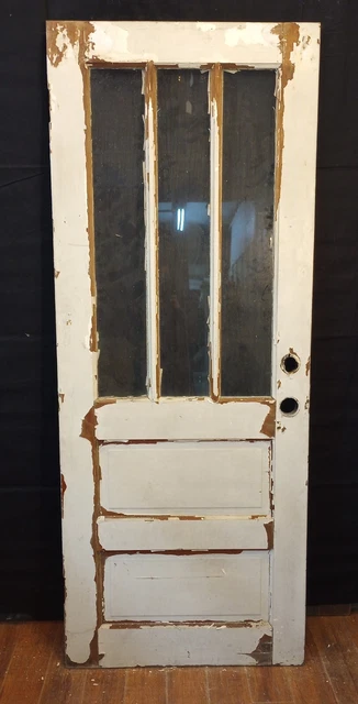 Half Vertical Glass 2 Panel Interior Door 30 1/8"  x 76"