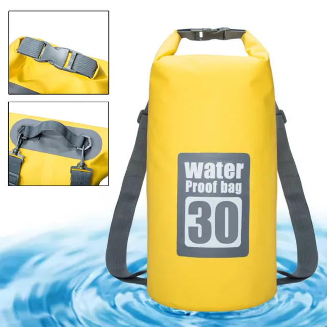 30L Drybag Seesack Packsack Tasche Rollbeutel Rucksack Wasserdicht Campingtasche