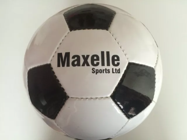 Football Size 5 Soccer Ball Traditional Black White PU Leather  UK As Seen On TV 2