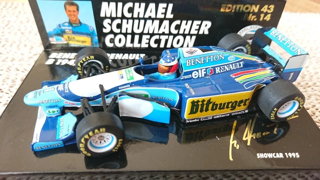 Miniature Minichamps F1 - Michael Schumacher Benetton Renault 1995, échelle 1:43