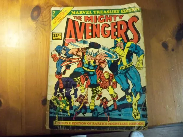 Marvel Treasury Edition The Mighty Avengers #7 Special Collector's  Edition