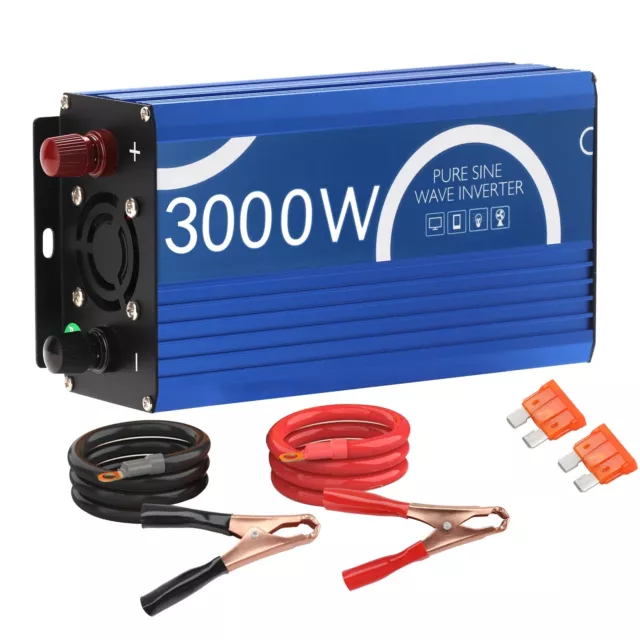 Upgrade THD True Pure Sine Wave Power Inverter 600W-3000W 12V to 240V Converter