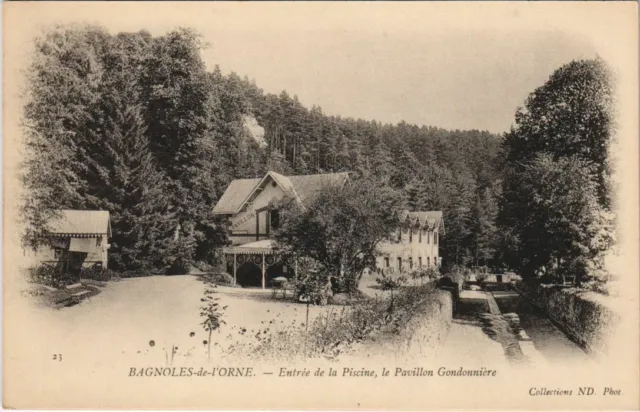 CPA Bagnoles de L'Orne Entree de la Piscine FRANCE (1053993)