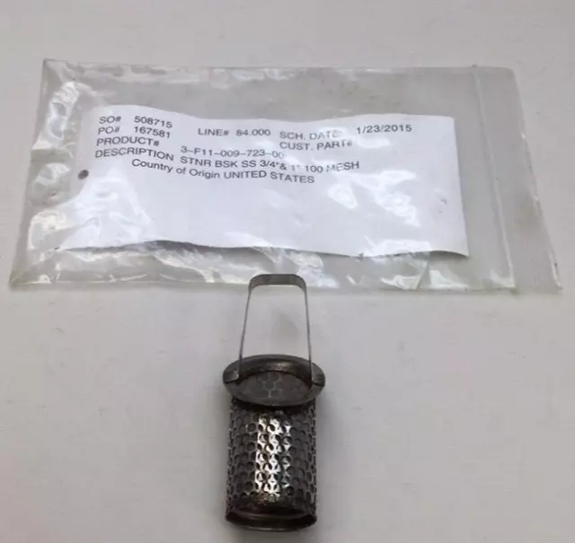 Viking Type 3-F11-009-723 Strainer Basket 3/4" & 1" 100 Mesh 3-F11-009-723-00