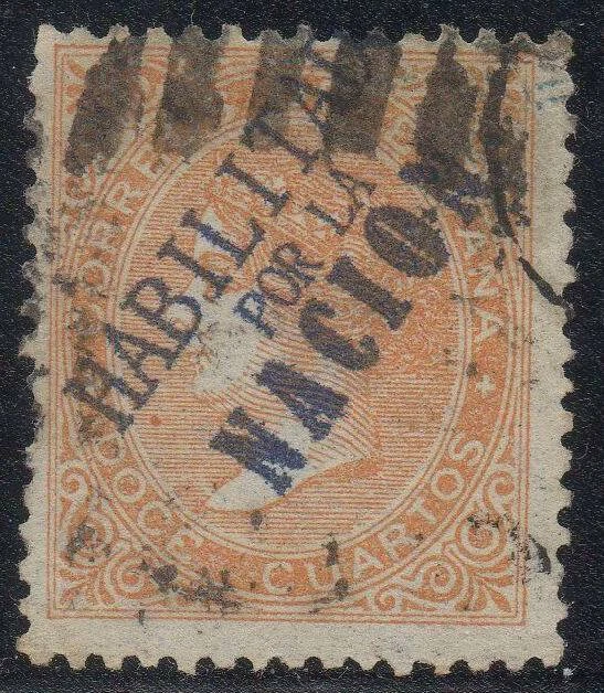 ESPAGNE ! Timbres anciens Surcharges Provisoires de 1868