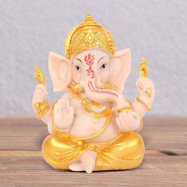 Ganesha Sculpture Elephant Lord Statue Buddha Ganesha Figurine Ornaments