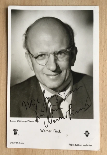 WERNER FINCK (ORIGINAL-AUTOGRAMM auf alter Starpostkarte) $19.14 ...