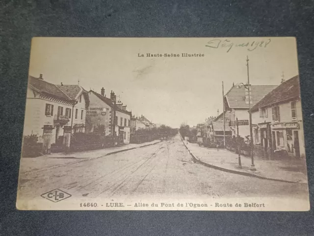 CPA - 70 - LURE - Allée du Pont de l'Ognon - Route de Belfort