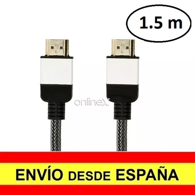 Cable HDMI Macho a HDMI Macho 4k 3D Nylon V0.2  7mm  1.5 Metros a3034