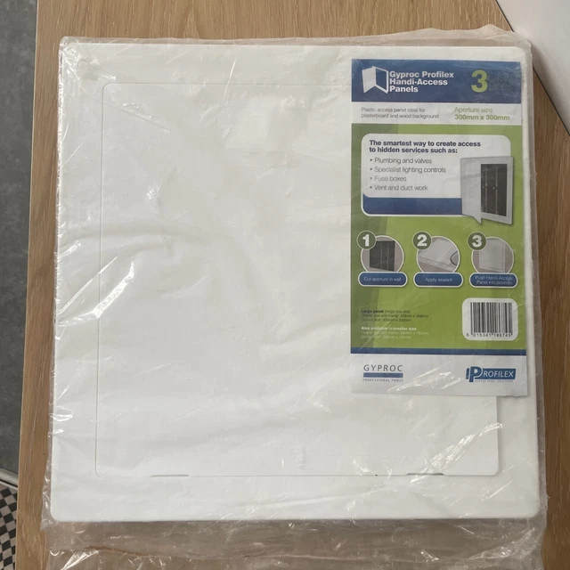 Gyproc 300x300 Pannello di accesso plastica bianca