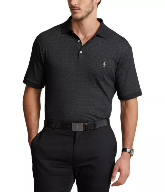 Polo Ralph Lauren Big & Tall Classic-Fit Soft Cotton Polo Shirt Black Print 3LT