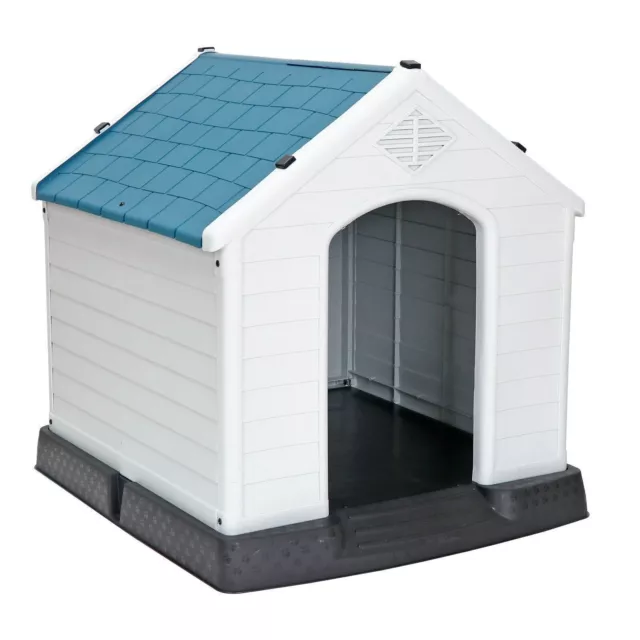 Indoor Outdoor Dog House Pet Shelter Waterproof for Up to 100LBS Dog w/Air Vents