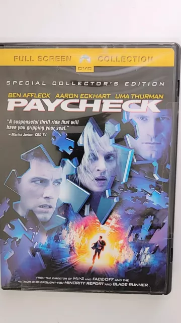 Paycheck (DVD, 2004, Full Frame)