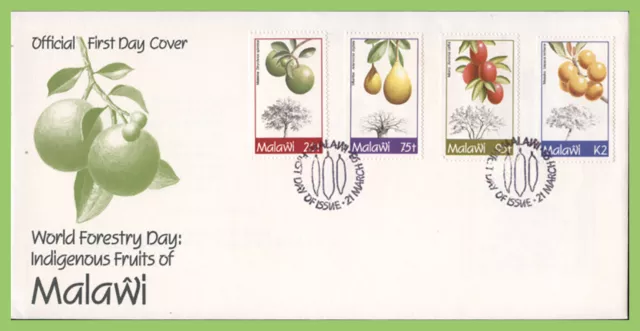 Malawi 1993 Indigenous Fruit Trees set on First Day Cover