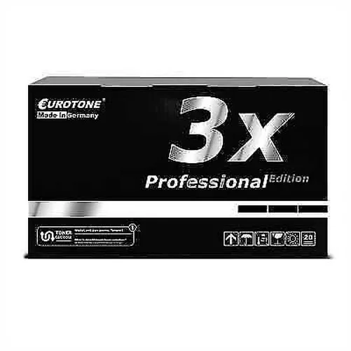 3x Eurotone Pro Toner Noir pour Epson Aculaser C-1900-PS C-1900-D C-900-N