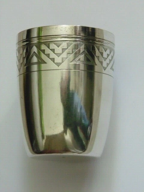 Timbale Christofle Modèle Baron Art Déco - Argenté Non Gravée - Gobelet Luxe