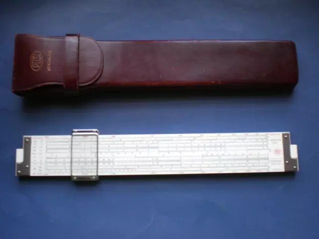 Post Versalog II Slide Rule. Bamboo. Duplex. 24 scales. Fine. Scarce.