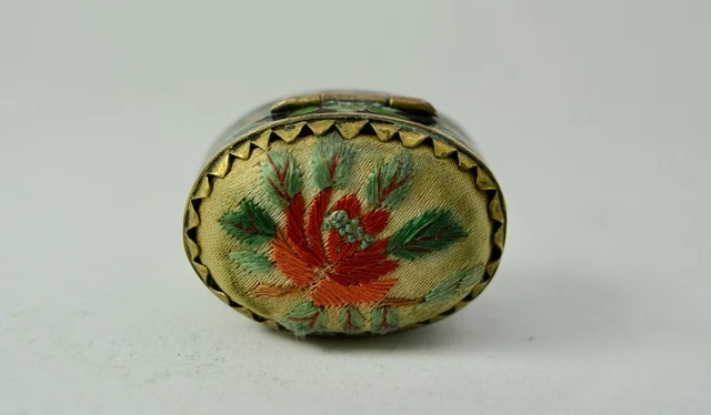 Pilulier En émaux Cloisonnés Occasion - Boîte à Médicaments Décorative Vintage