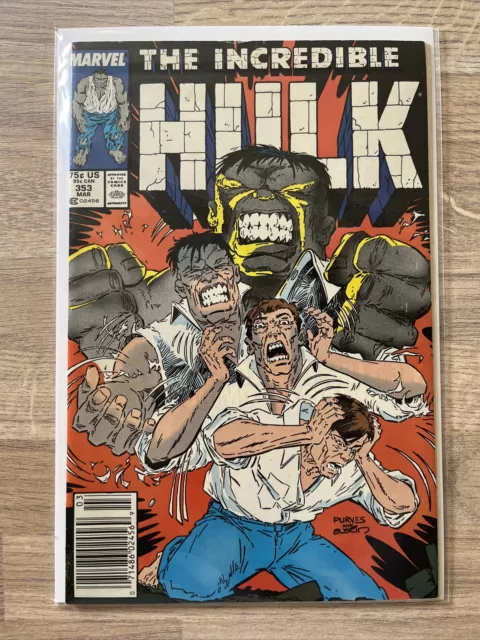 Marvel Comics The Incredible Hulk #353 1985 Rare Newsstand Variant