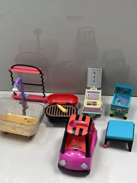 LOL Surprise Doll House Furniture Bundle - Bat Car Lot