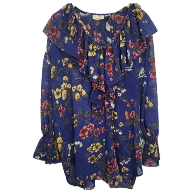 Victoria’s Secret 90’s Vintage Ruffle Floral Top