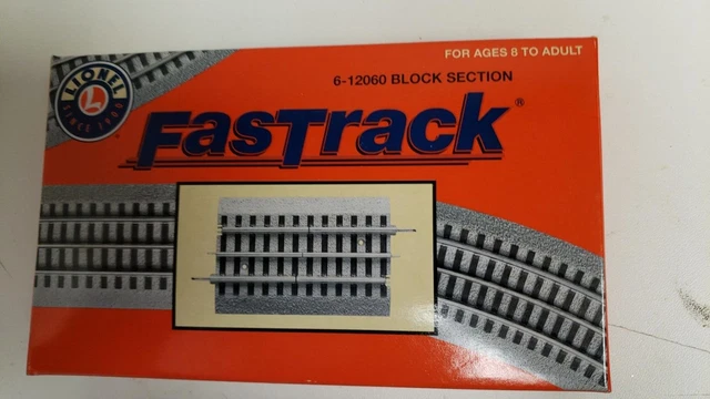 Lionel 6-12060 Fastrack Block Section Track. New In Box