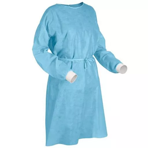 40 Blue Aami Level 1 Isolation Gowns Size Large Spe Film