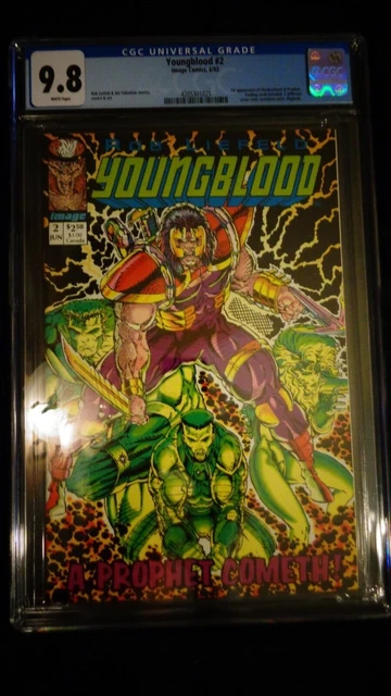 YOUNGBLOOD #2 1992 —CGC 9.8—1st appearance of Prophet—Green Logo