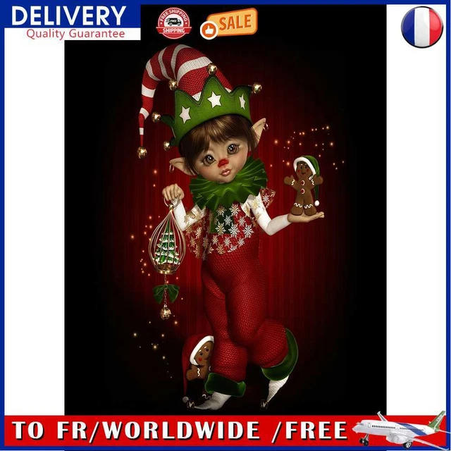 5D DIY Full Round Drill Diamond Painting Big Eyes Doll Rhinestone (NH648)
