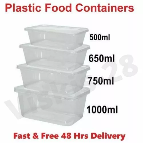 Satco Plastic Food Containers With Lids Meal Prep Storage Microwave Freezer Safe