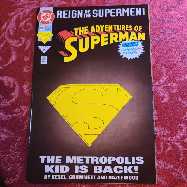 Adventures of Superman #501 Comic book (Jun 1993, DC Comics)