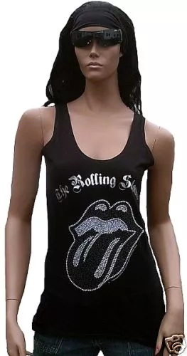 Rolling stones t-shirt damen strass hotsell